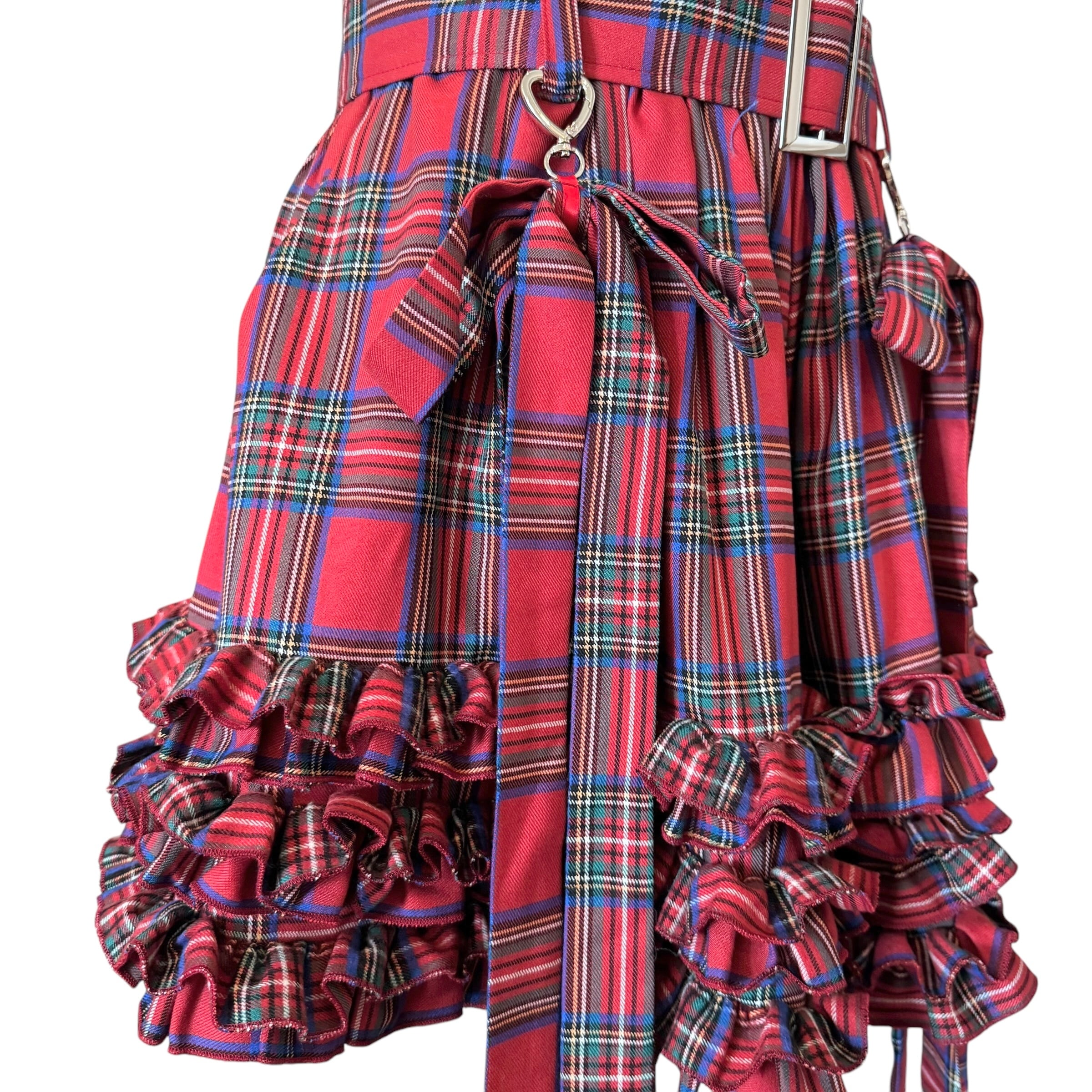 リボンフリルショートパンツ　RED