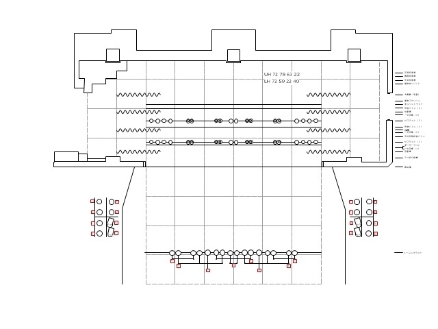 劇場図面2D版 牛込箪笥区民ホール