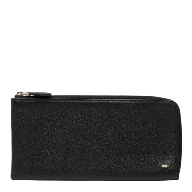 トッズ L字ファスナー 長財布 ブラック レザー レディース TOD’S 【中古】