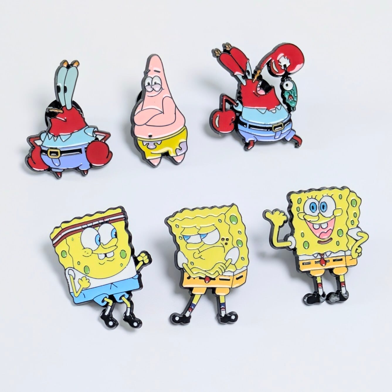 送料無料！ ★ピンズ PINS★ピンバッジ 【 SpongeBob SquarePants（スポンジボブ）】ピンズ 6Pセット / ピンバッジ / PINS〚アメリカン雑貨 アメトイ〛