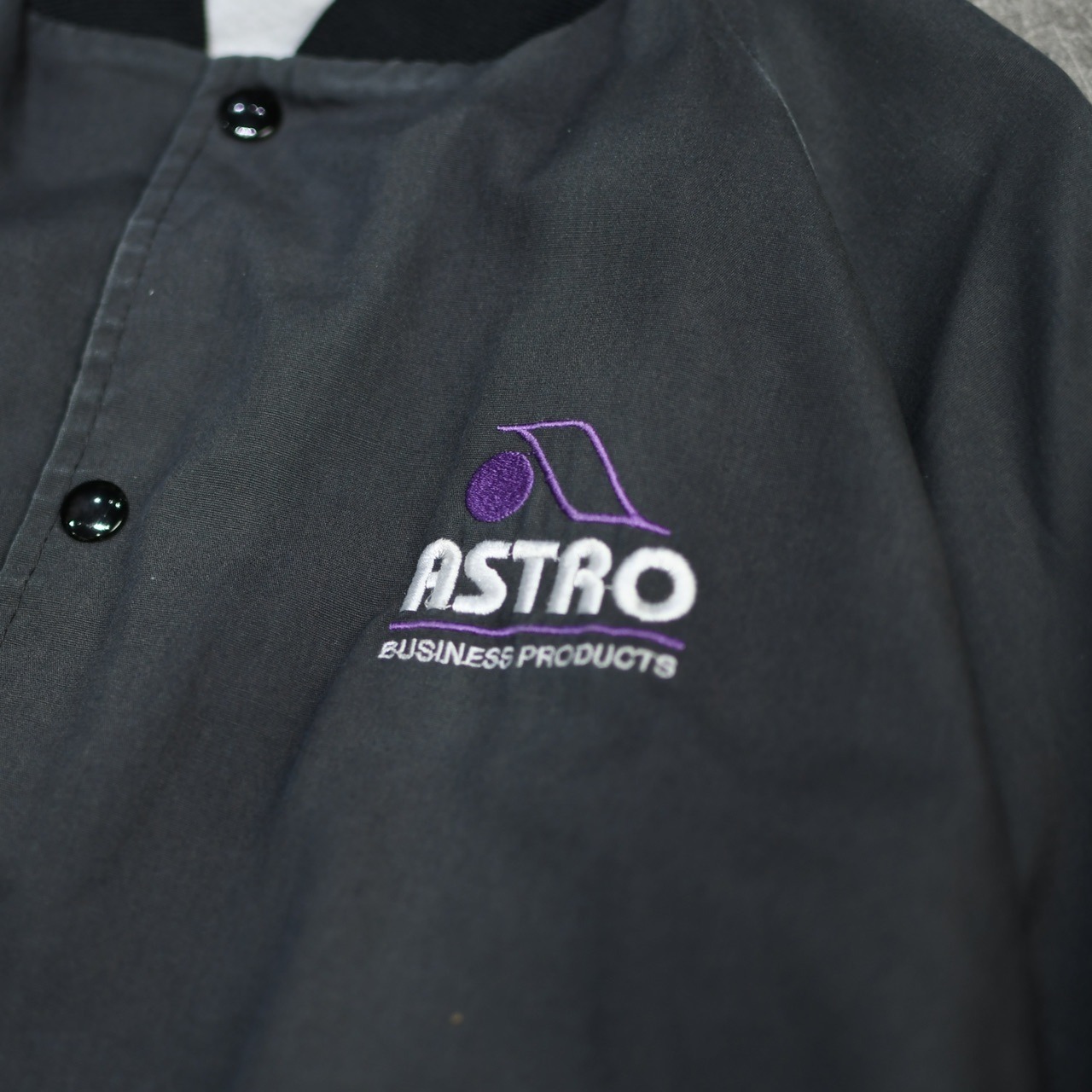 ASTRO fade cotton varsity jacket