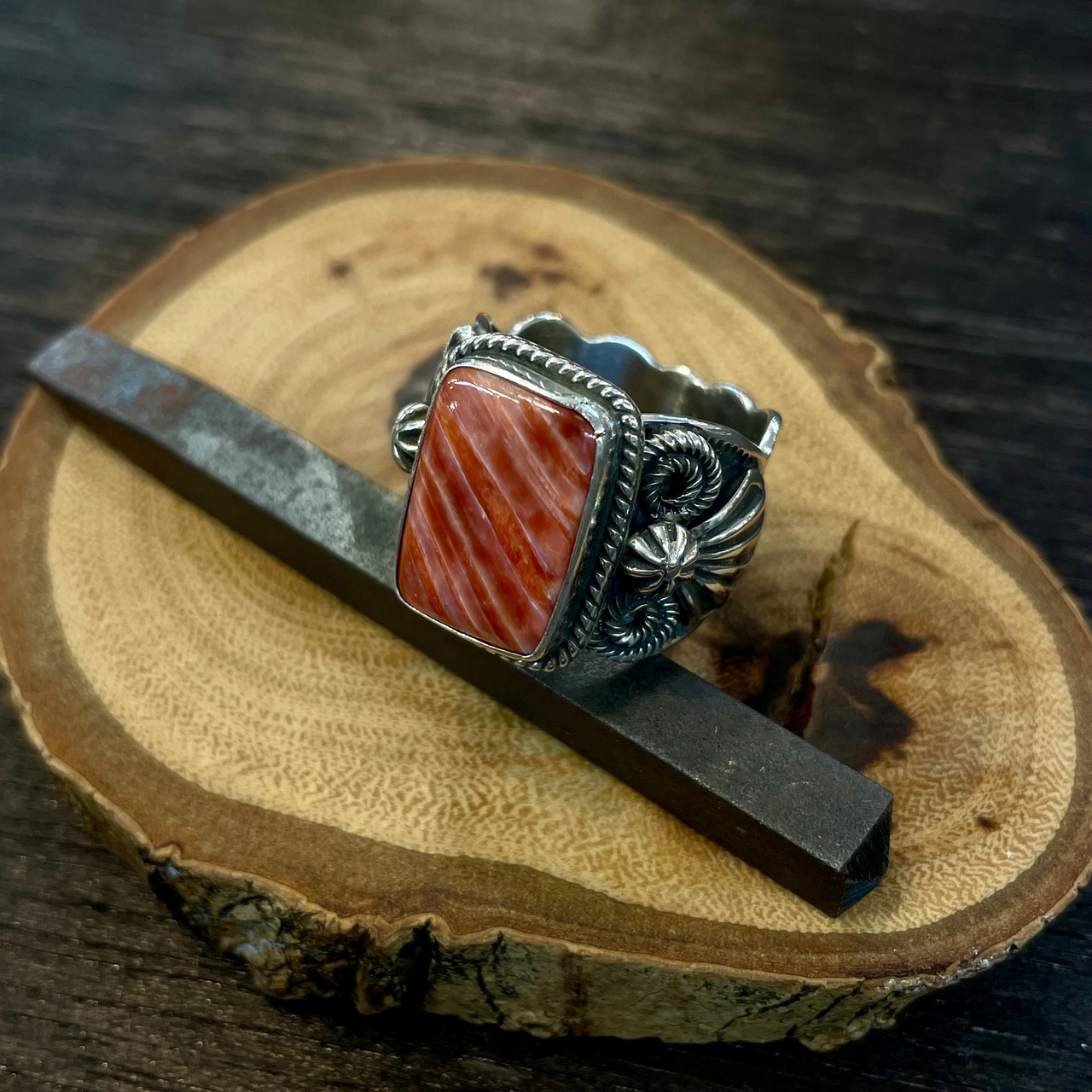 ダレルキャドマン(DarrellCadman)  スパイニーオイスタースタンプワークリング 14号 - 1