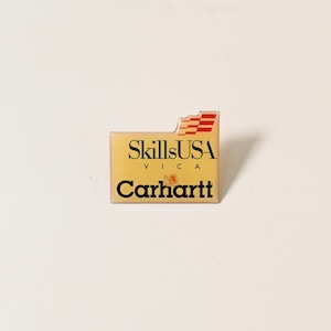 90's Vintage "Carhartt Skills USA" Advertising  Pins