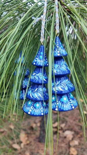 クリスマスデコレーション　クリスマスツリー3点セット（ティモシェンコ作）