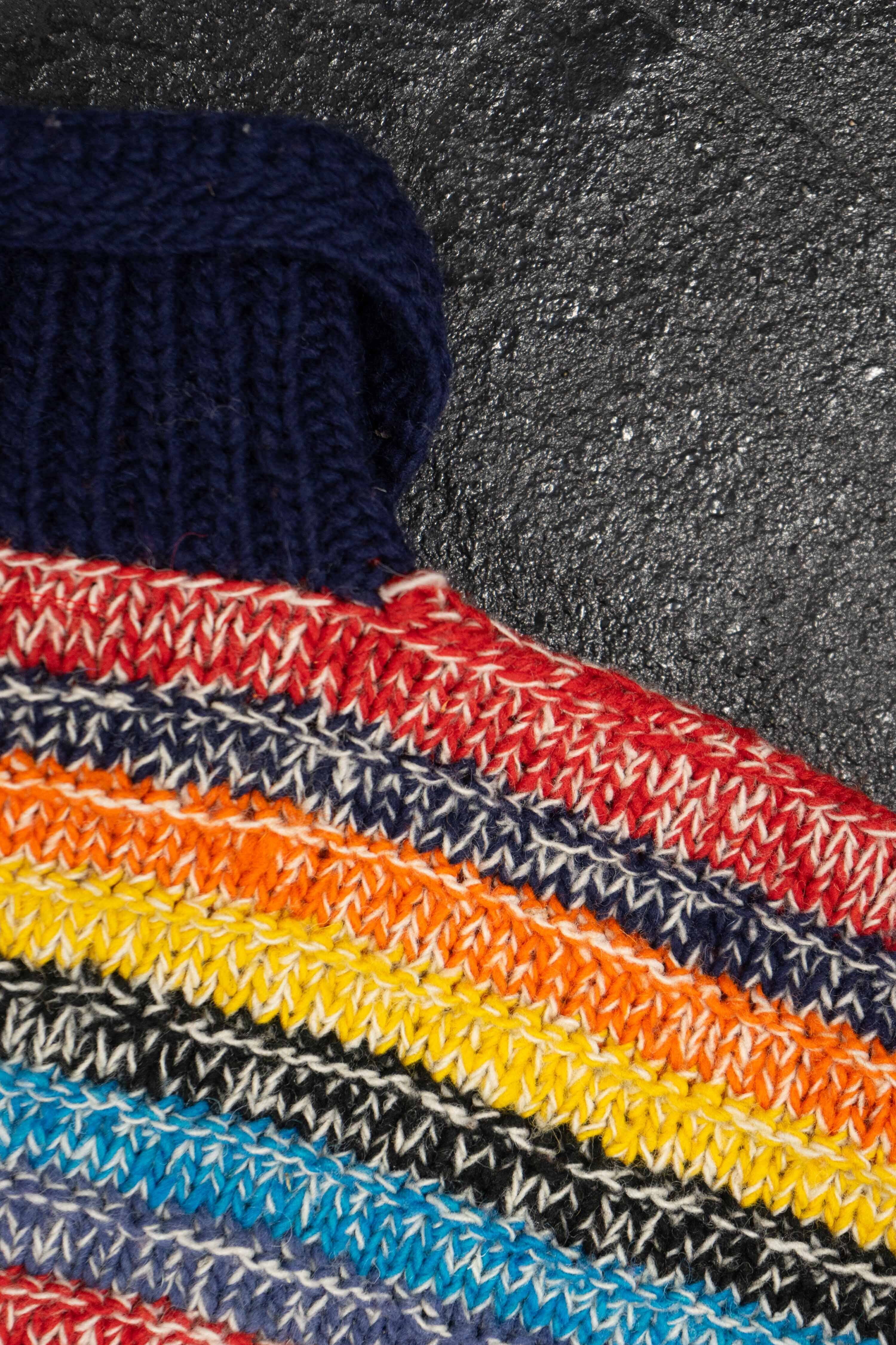 HAND KNIT Artesanias Indigenas ECUADOR Knit Sweater Men's L