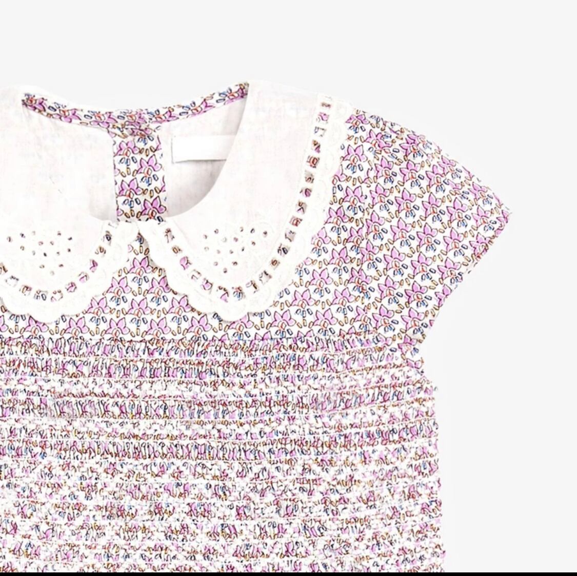 新色追加☆スカラップレースカラーワンピース》》》》》 ワンピース 春夏 ドレス ガール 海外子供服 インポート