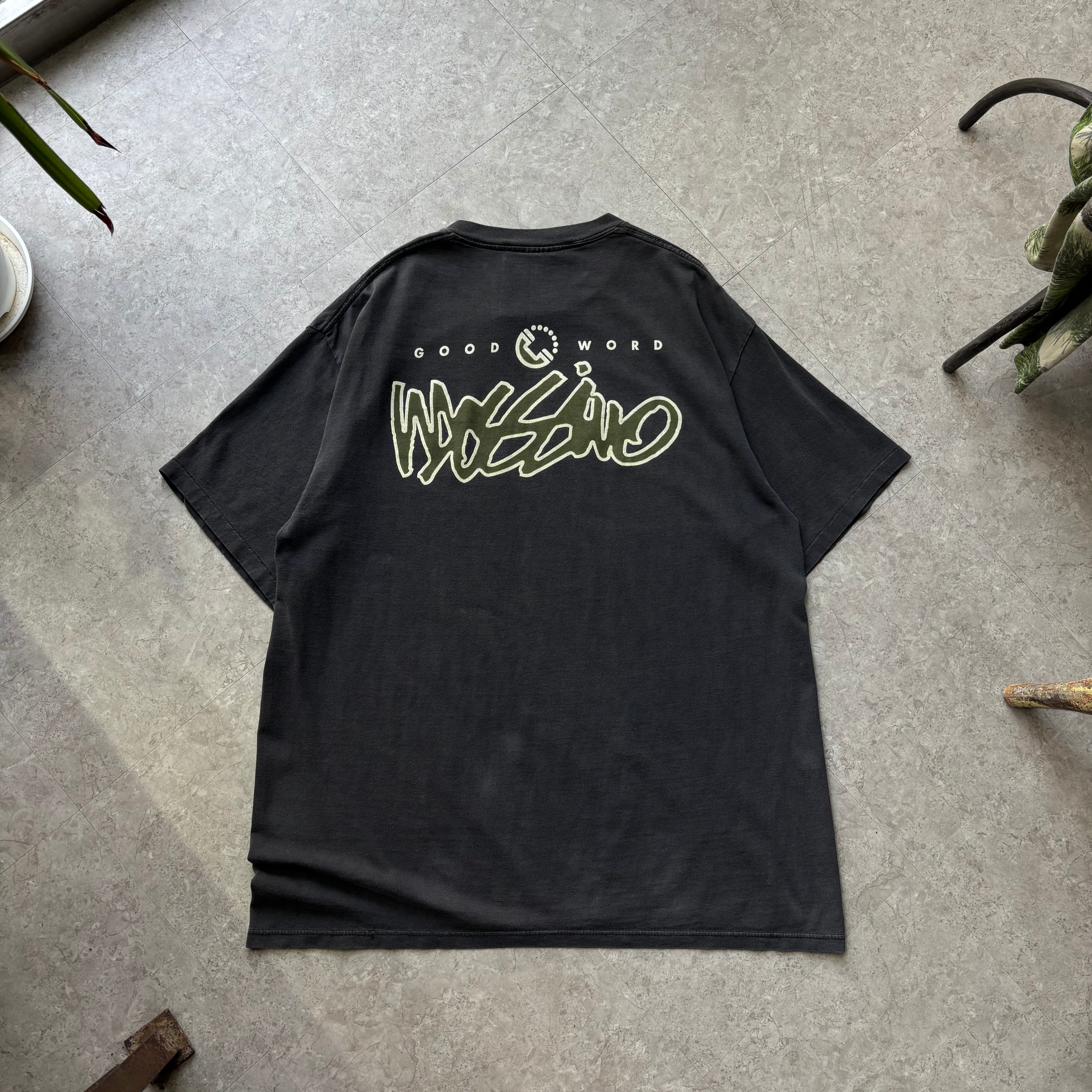 GOODENOUGH 2001年製 tシャツ グッドイナフ 00s GOODENOUGH/Logo print Tee/2001年製/Hanesボディー/L/ロゴ