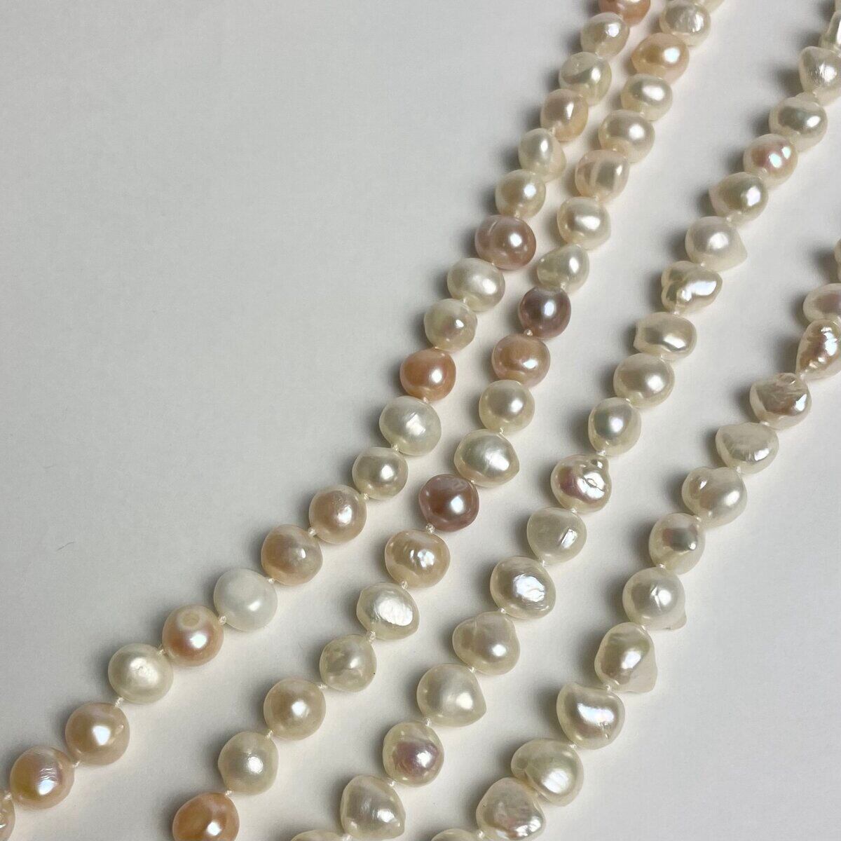 カピパラです　boutique310 淡水パールネックレス120cm チャーミングな淡水パールネックレス120cm