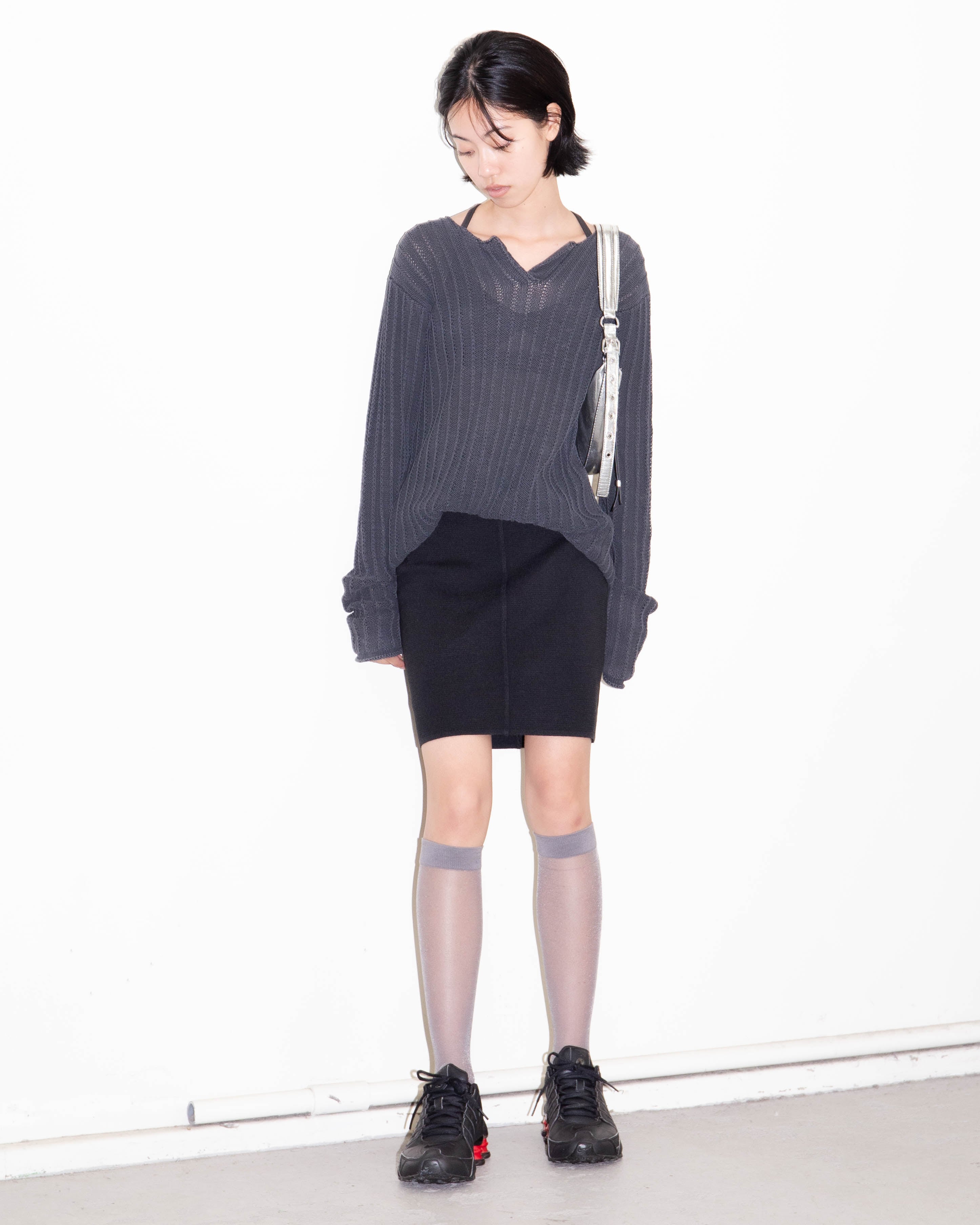 1990-00s EMPORIO ARMANI - openwork knit top | LUIK FINN