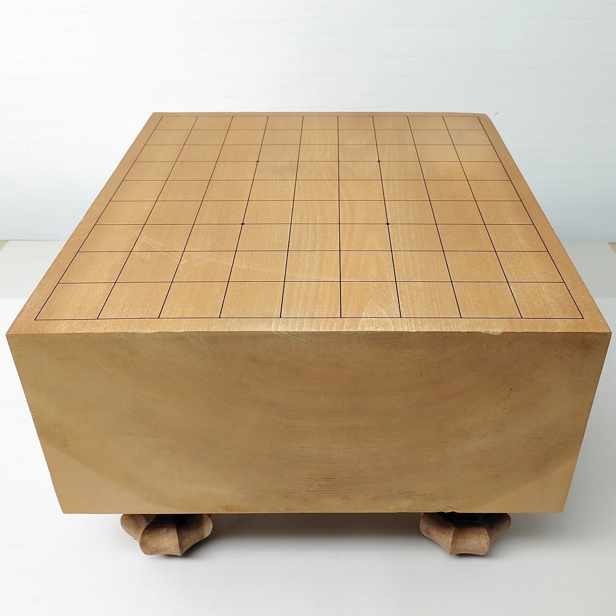将棋盤　へそ付　足付き 将棋盤・脚付・へそ付・No.230426-02・梱包サイズ100 | リサイクル