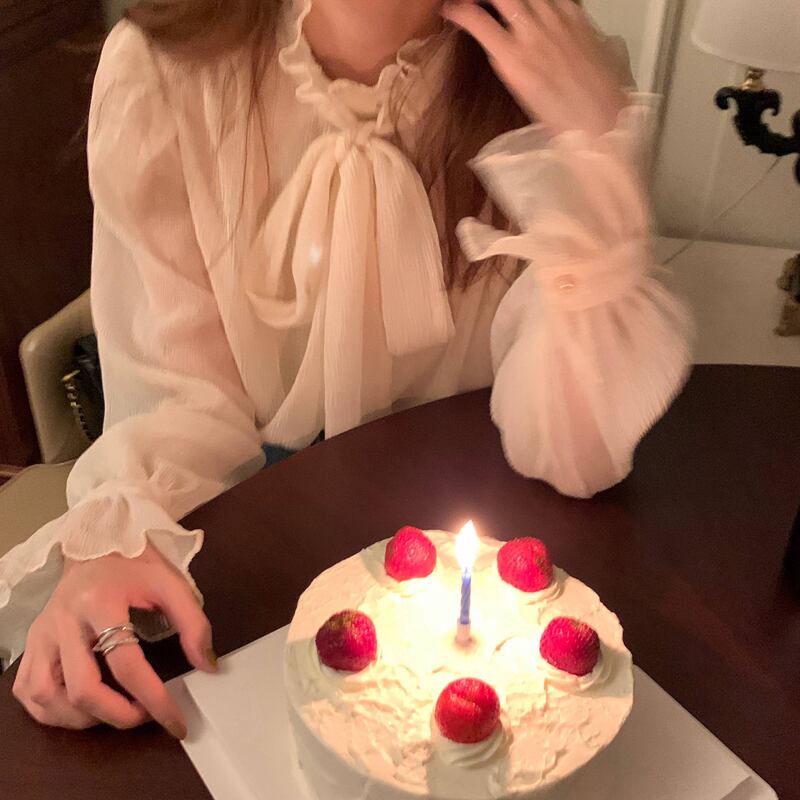 リボンシャツ スプリングトップス レディース ロング 春物 ビッグFスモールZ韓国38559536775