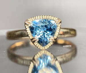 LM7303 K10アクアマリンリング