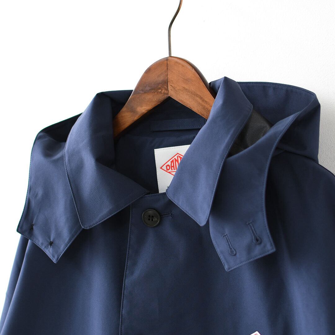 DANTON [ダントン] W 3-Layer Cloth Hooded Balmacaan Coat [DT