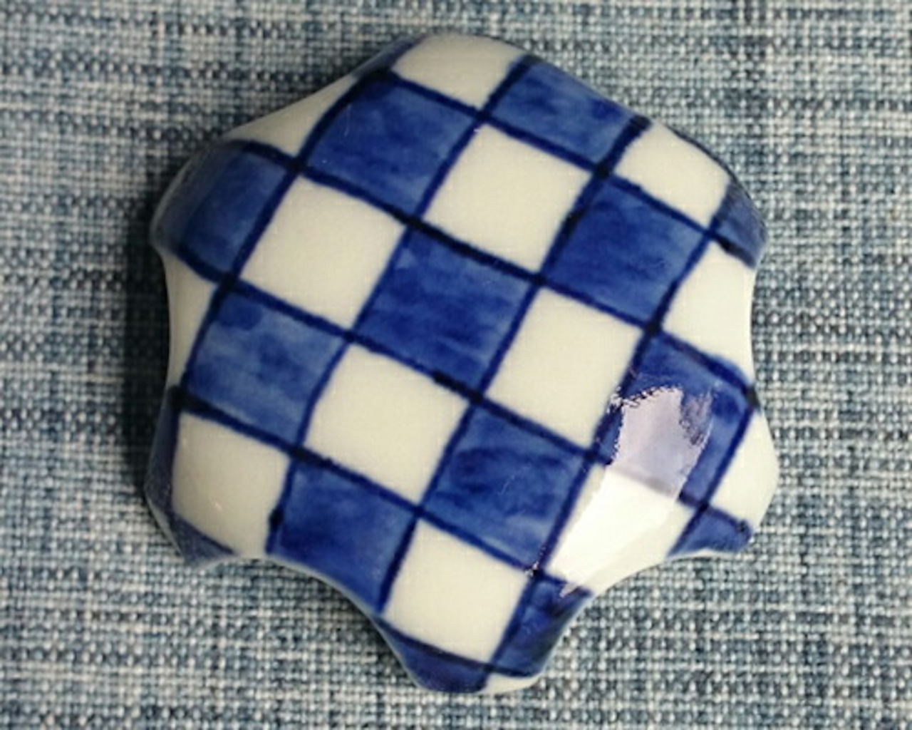 有田焼　ウォッシュボール・ドレインカバー　排水口カバー　唐草　意匠登録認定 20-030