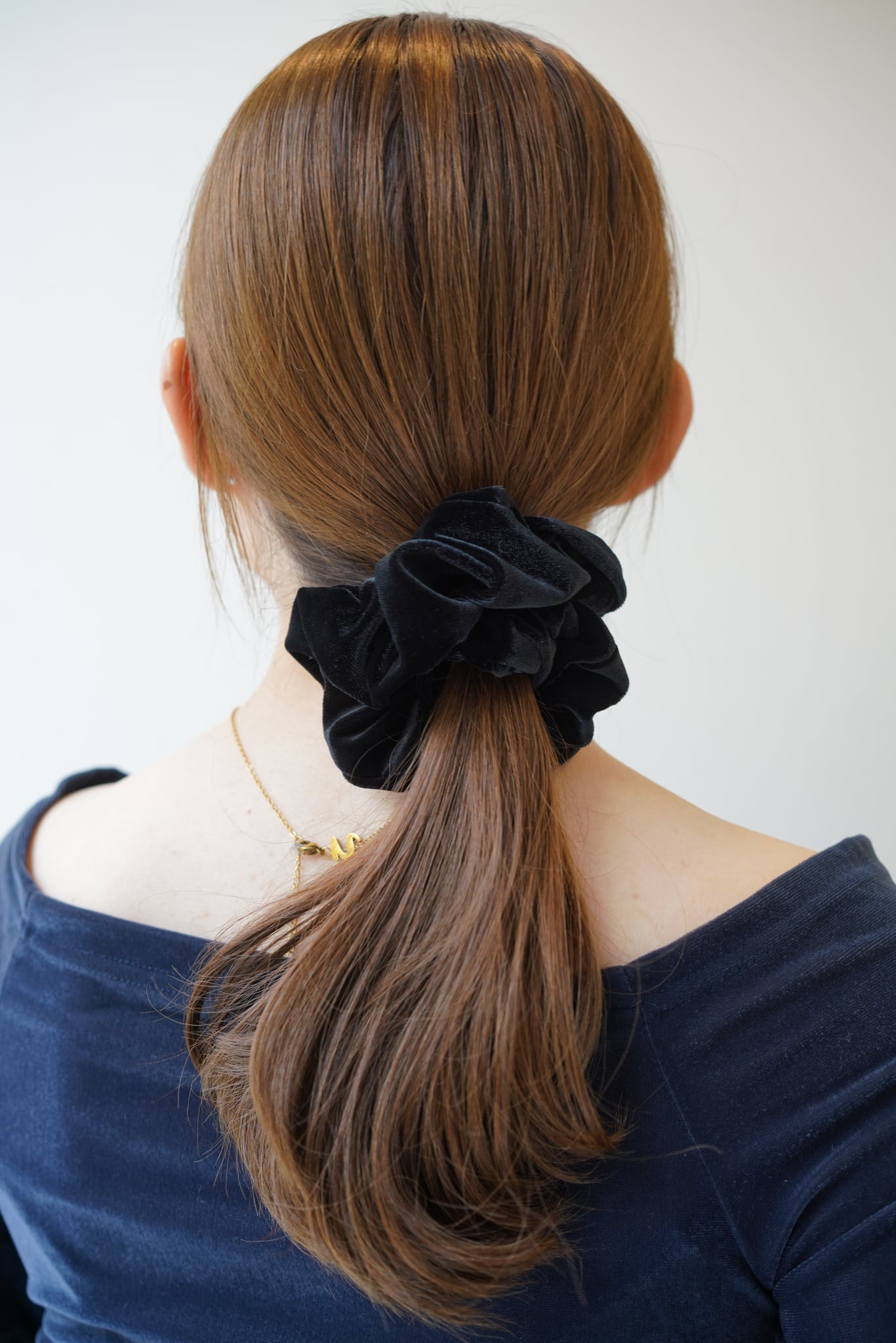 Velour scrunchie ベロアシュシュ Black