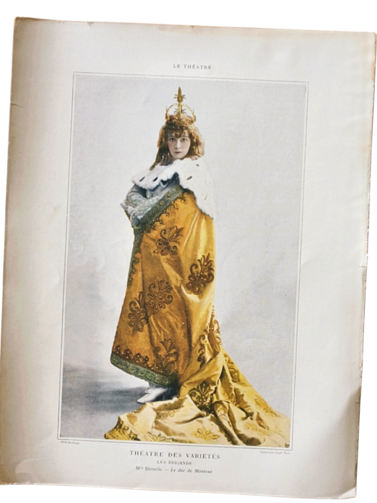 1900s Le Théâtre フランス ベルエポック的女優たちのポートレート Amélie Diéterle アンティーク