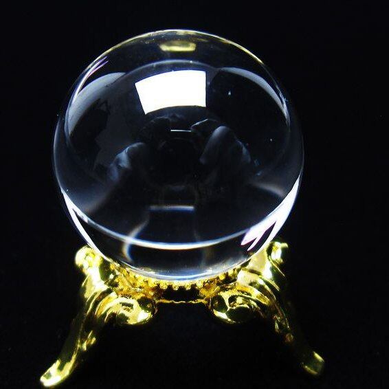 水晶 丸玉 ブラジル産 20mm 一点物 141-6362