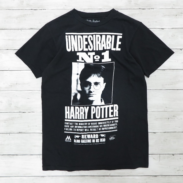 ハリーポッター HARRY POTTER プリントTシャツ UNDESIRABLE NO1 ブラック メンズ Mサイズ