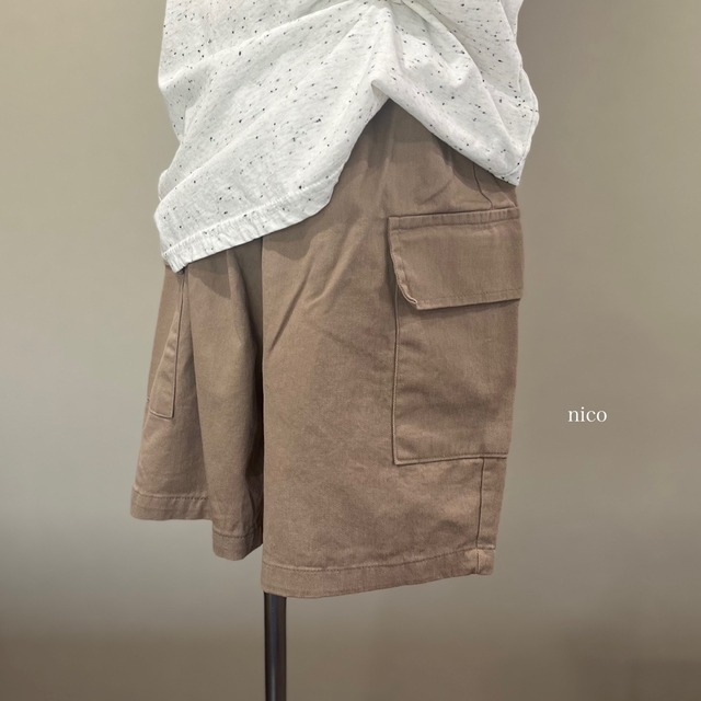 ルーズカーゴハーフパンツ(120-140サイズ)