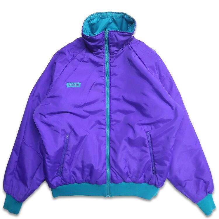 古着 コロンビア Columbia リバーシブル ナイロンジャケット 表記
