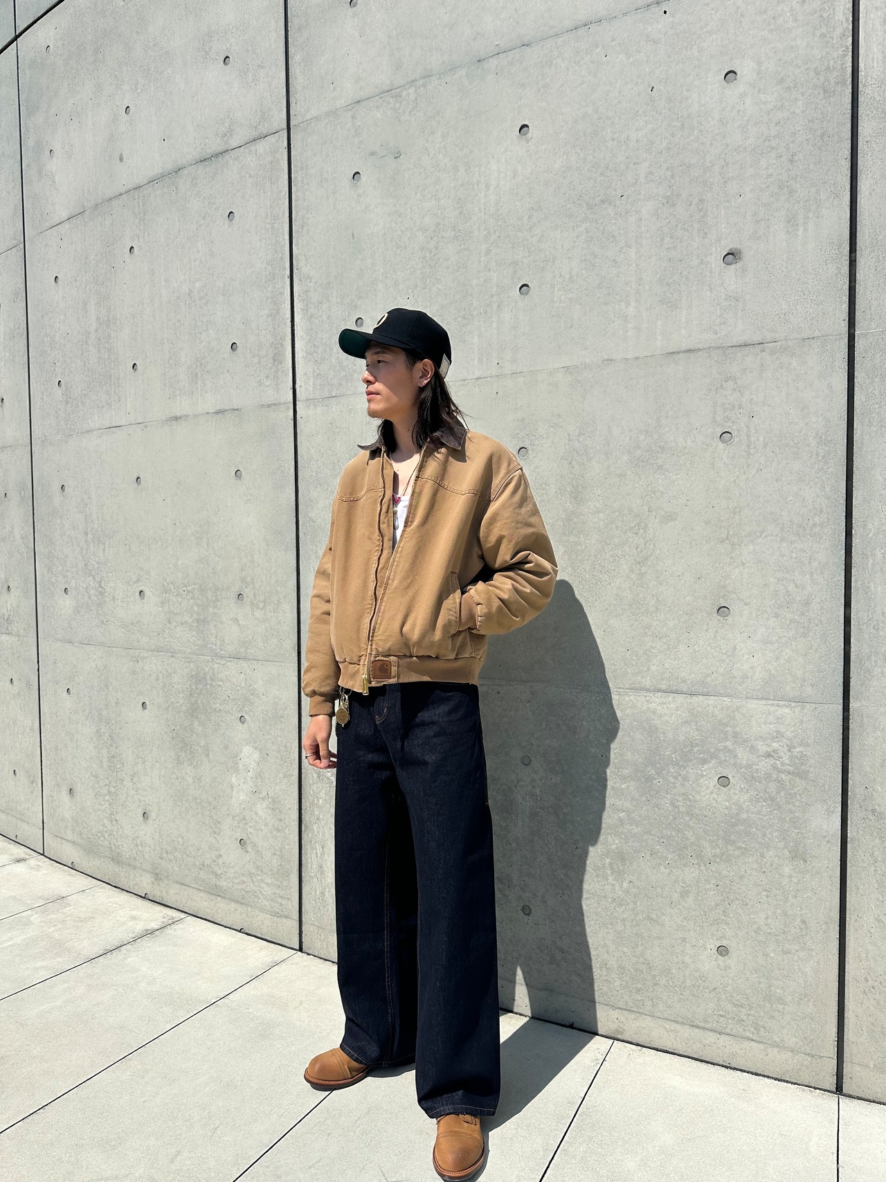 Classic Buckle Semi-Wide Denim