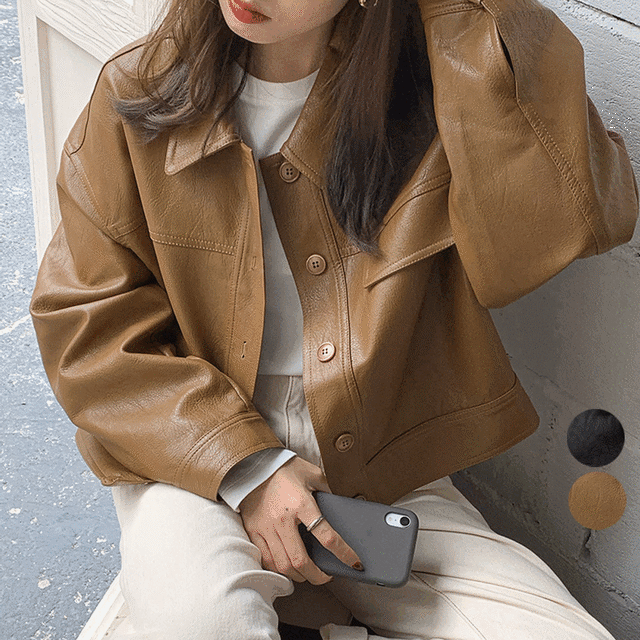 【国内即発送】送料無料♡ライダースジャケット PUレザー ブルゾン 韓国ファッション 韓国風（DM0556）