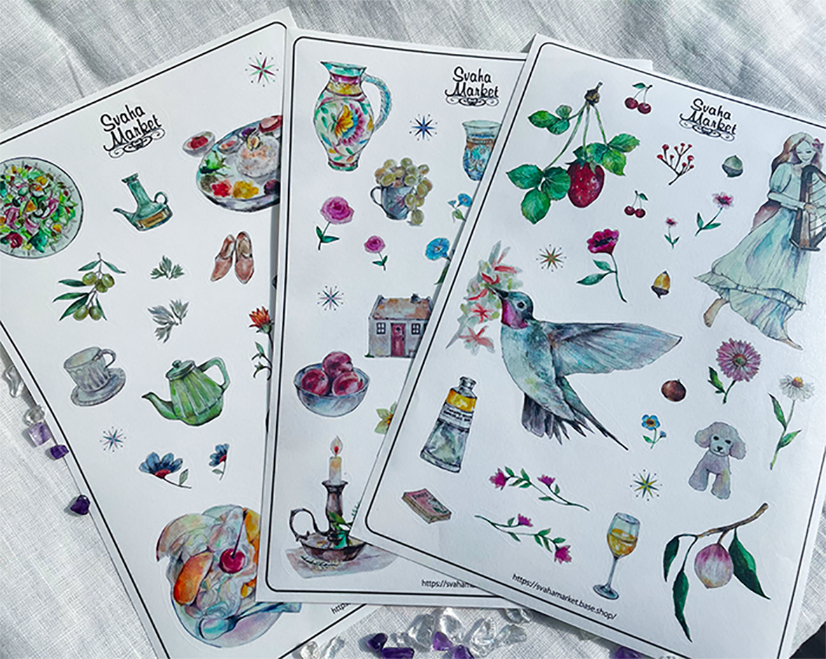 Original art sticker.3枚組(NO.1.2.3)