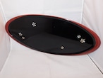 桜楕円漆盆  Urushi lacquer ware tray