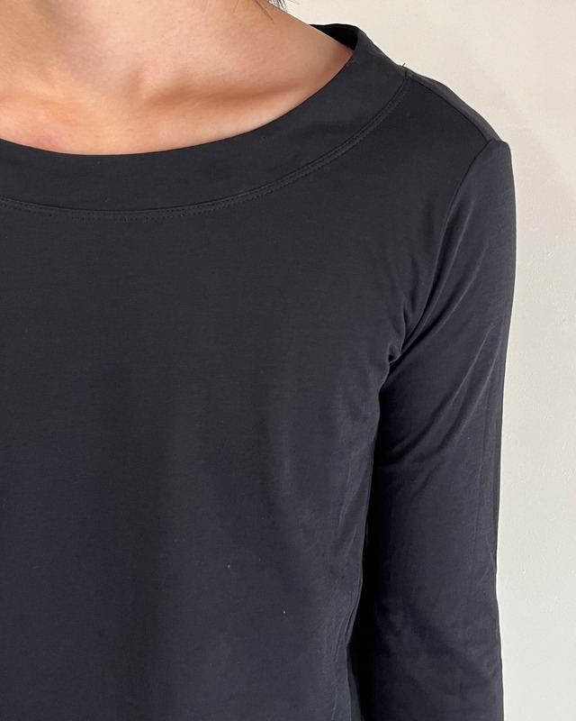 【MM6 Maison Margiela】wide u-neck basic top