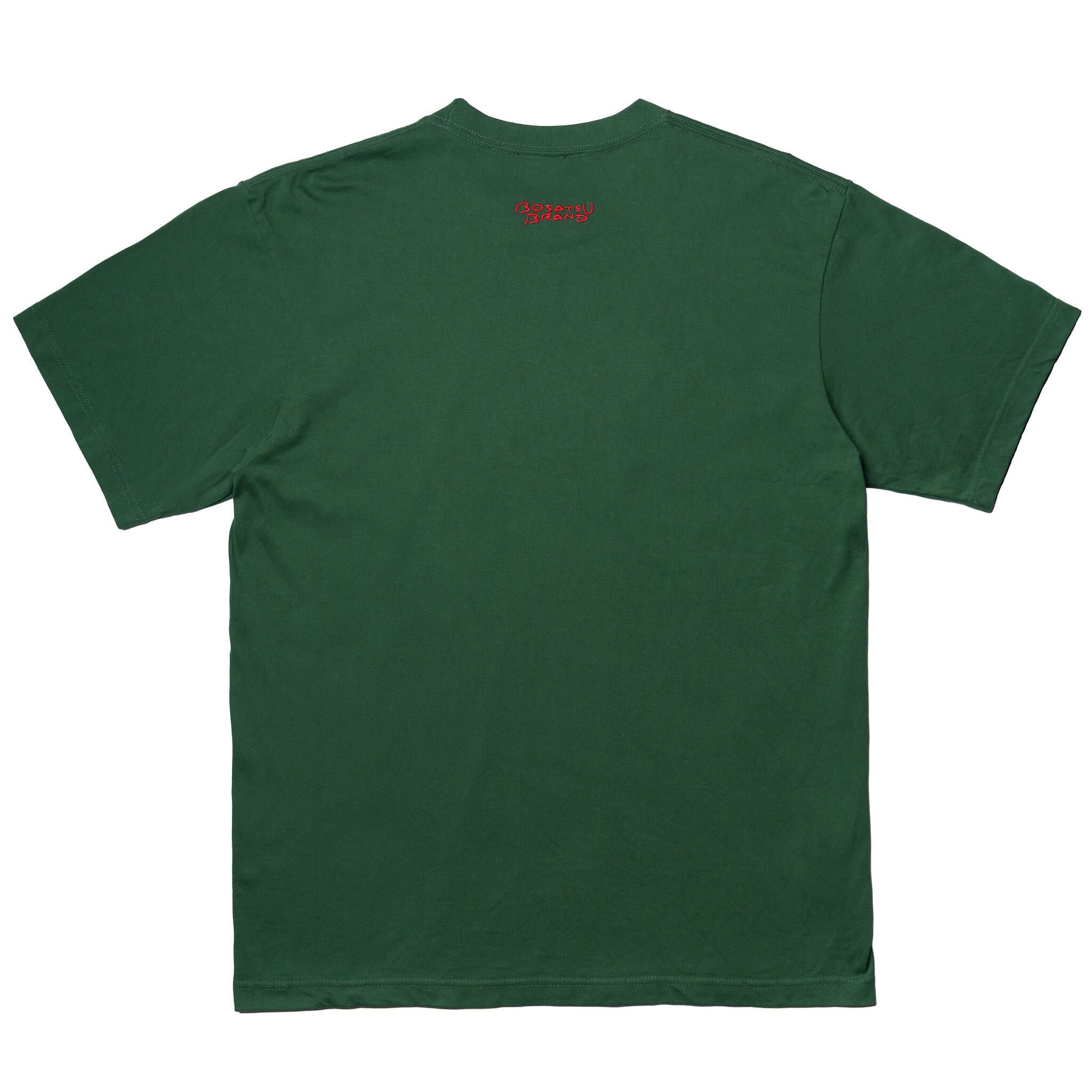 不動明王 Tシャツ (刺繍) 6.2oz ブラック/アイビーグリーン/ライト