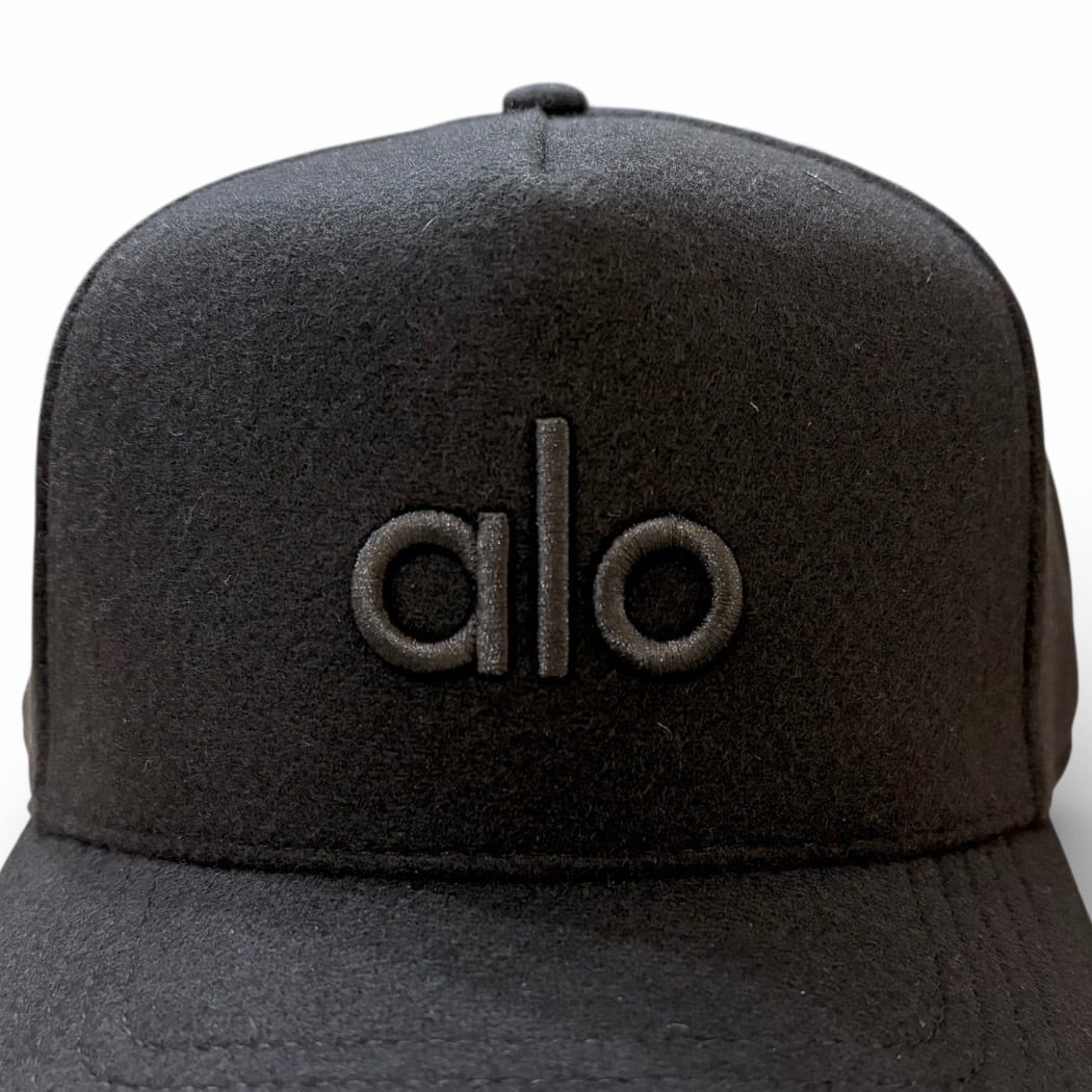 alo】【Wool Districk Trucker Hat】ウール ハット キャップ ブラック