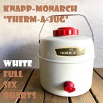 ②ナップモナーク KNAPP-MONARCH THERM-A-JUG サーマジャグ ウォータージャグ ビンテージ 50年代 FULL 6QT ホワイト 希少レア 美品