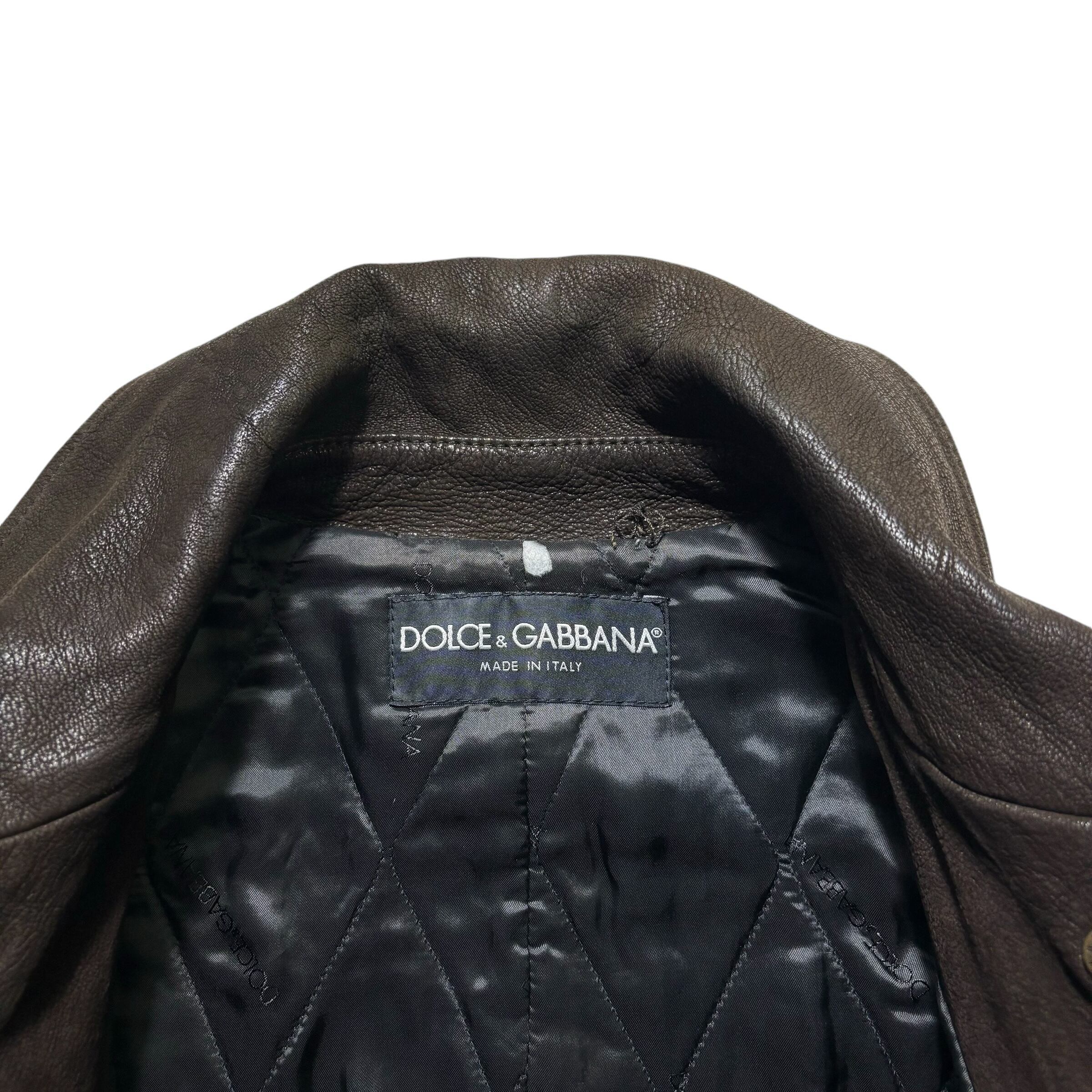 archive 2003AW DOLCE&GABBANA leather half coat | NOIR ONLINE