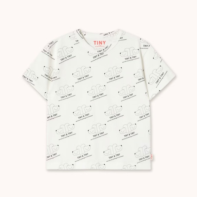 TINYCOTTONS / TINY & TINY KNITTED TEE - off white