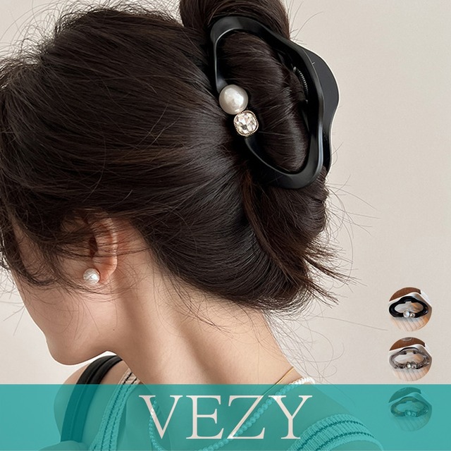 バンスクリップ パールヘアクリップ 新作 韓国風 ヘアアクセサリー 大きめ 髪留め まとめ髪 おしゃれ 大人可愛い オフイスカジュアル 小物 誕生日 プレゼント ヘアアクセサリー  VEZY ベジー  ItemNo.【23818771】