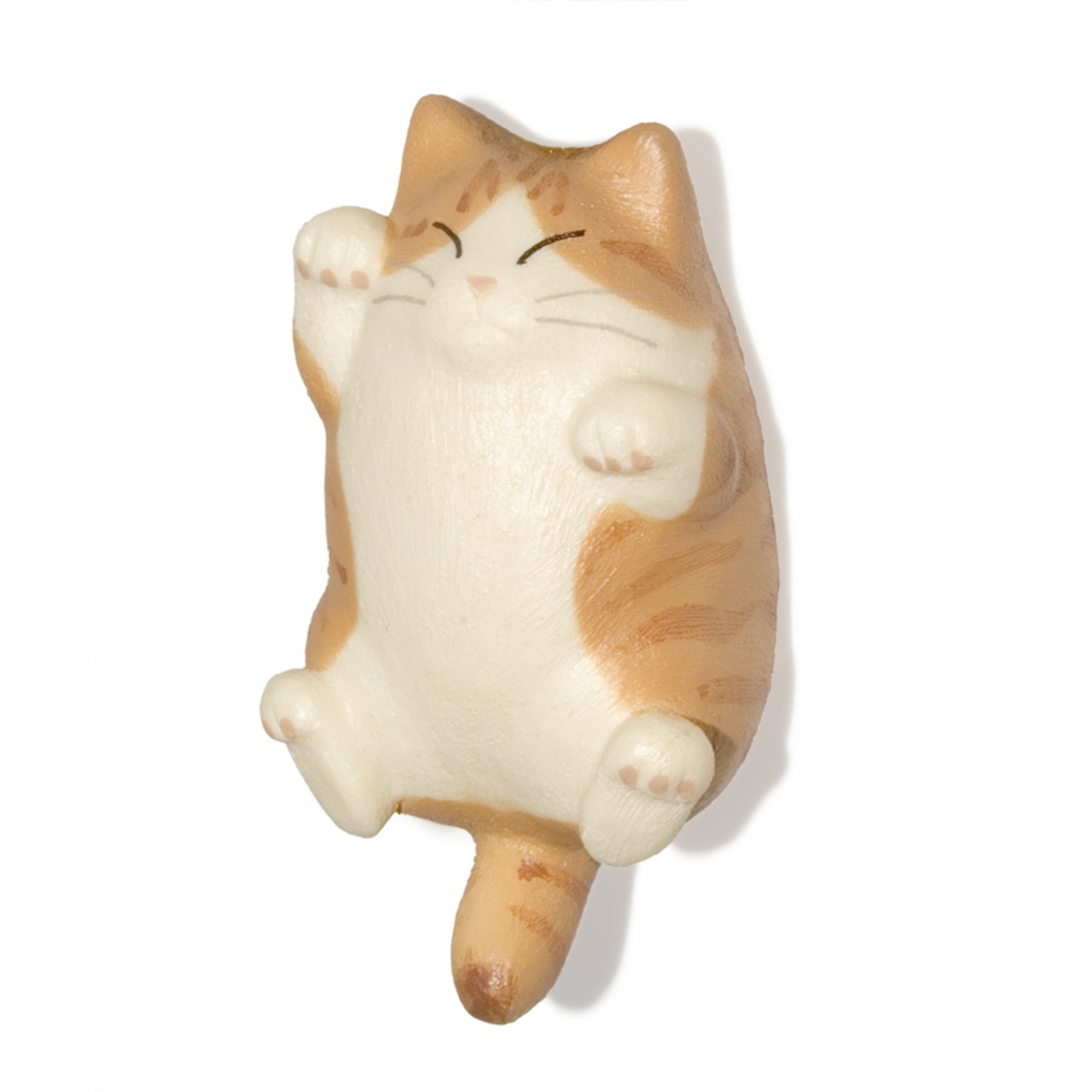 ペットラバーズ 猫どん でぶ猫 茶トラ白 ビーズ ストラップ N-2302