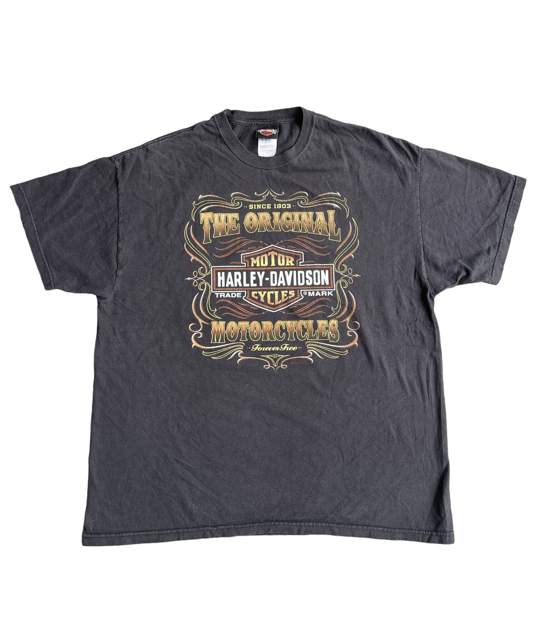 Vintage 00s XL HARLEY DAVIDSON T-Shirt -TEXAS- | BEGGARS BANQUET 
