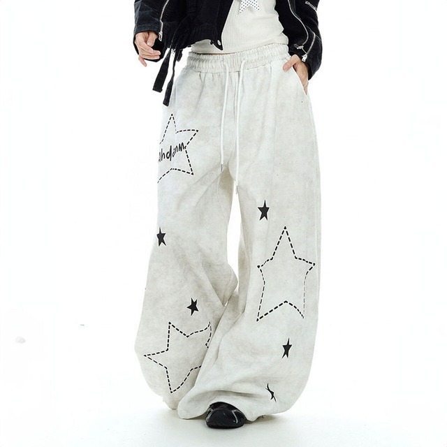 ダッシュラインスターミックススウェットパンツ 2col   R02862