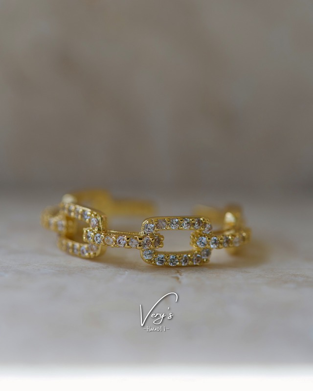 Zirconia Squared Ring【Very's Jewelry】
