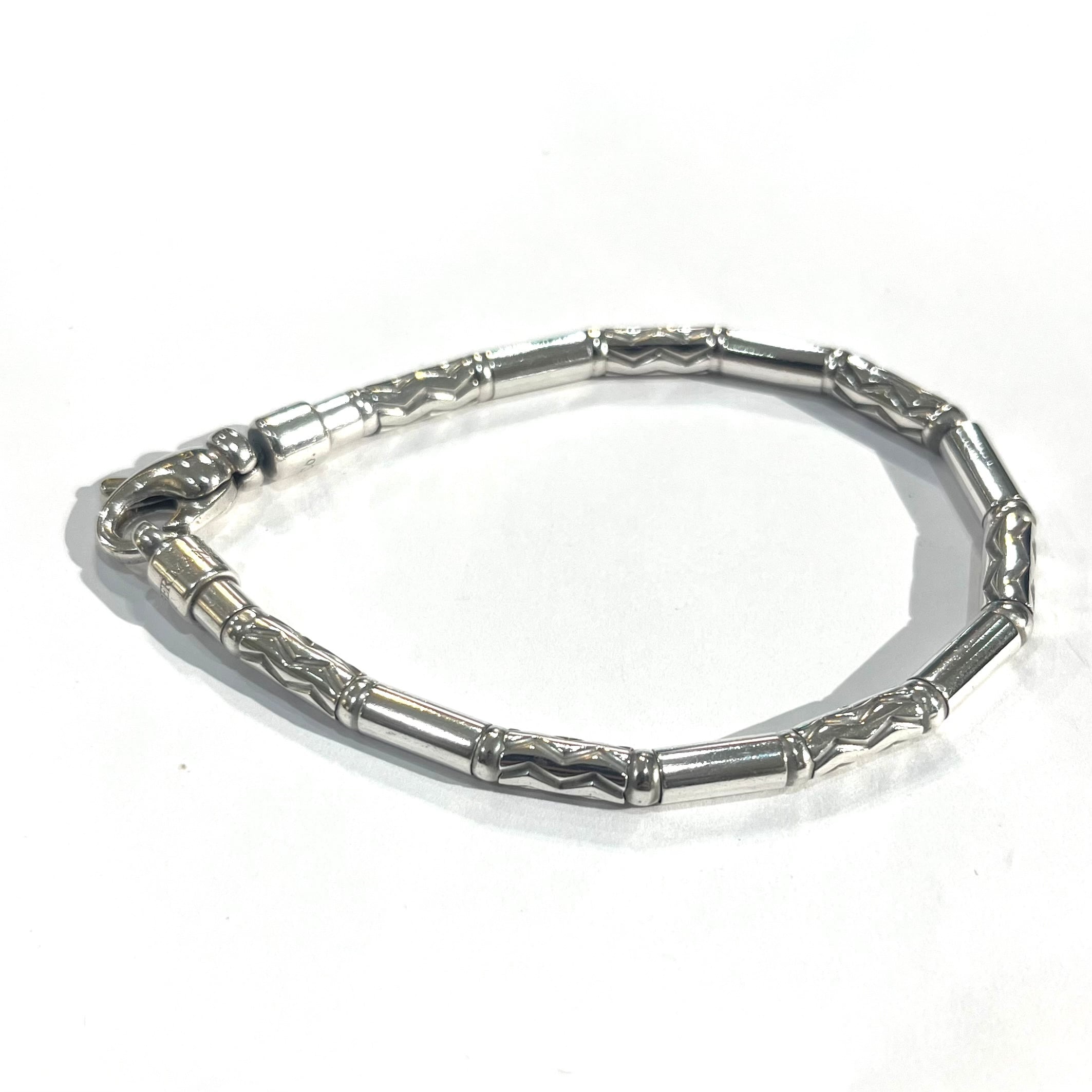 希少【TIFFANY&CO.】2924 German ZigZagブレスレット幾何学 シルバー