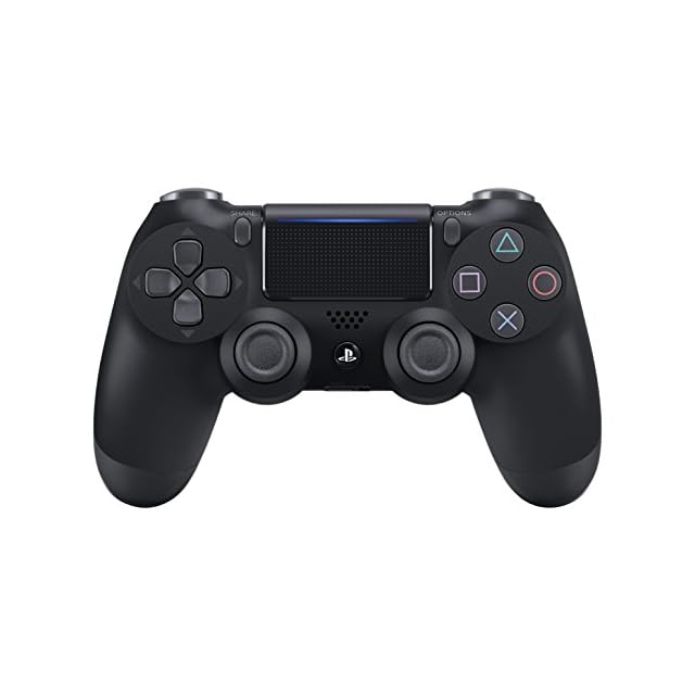純正品】ワイヤレスコントローラー (DUALSHOCK 4) ジェット・ブラック