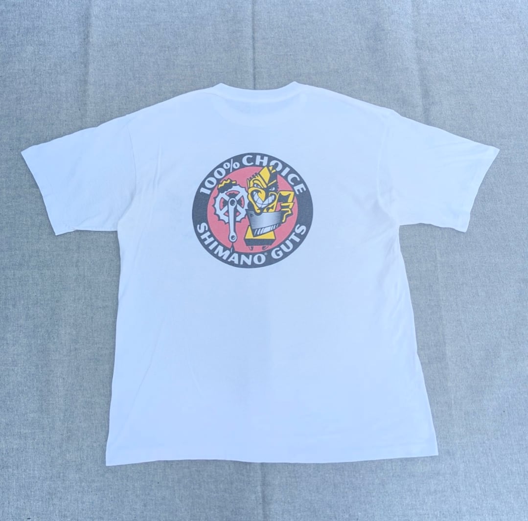 90s shimano muntain bike print tee