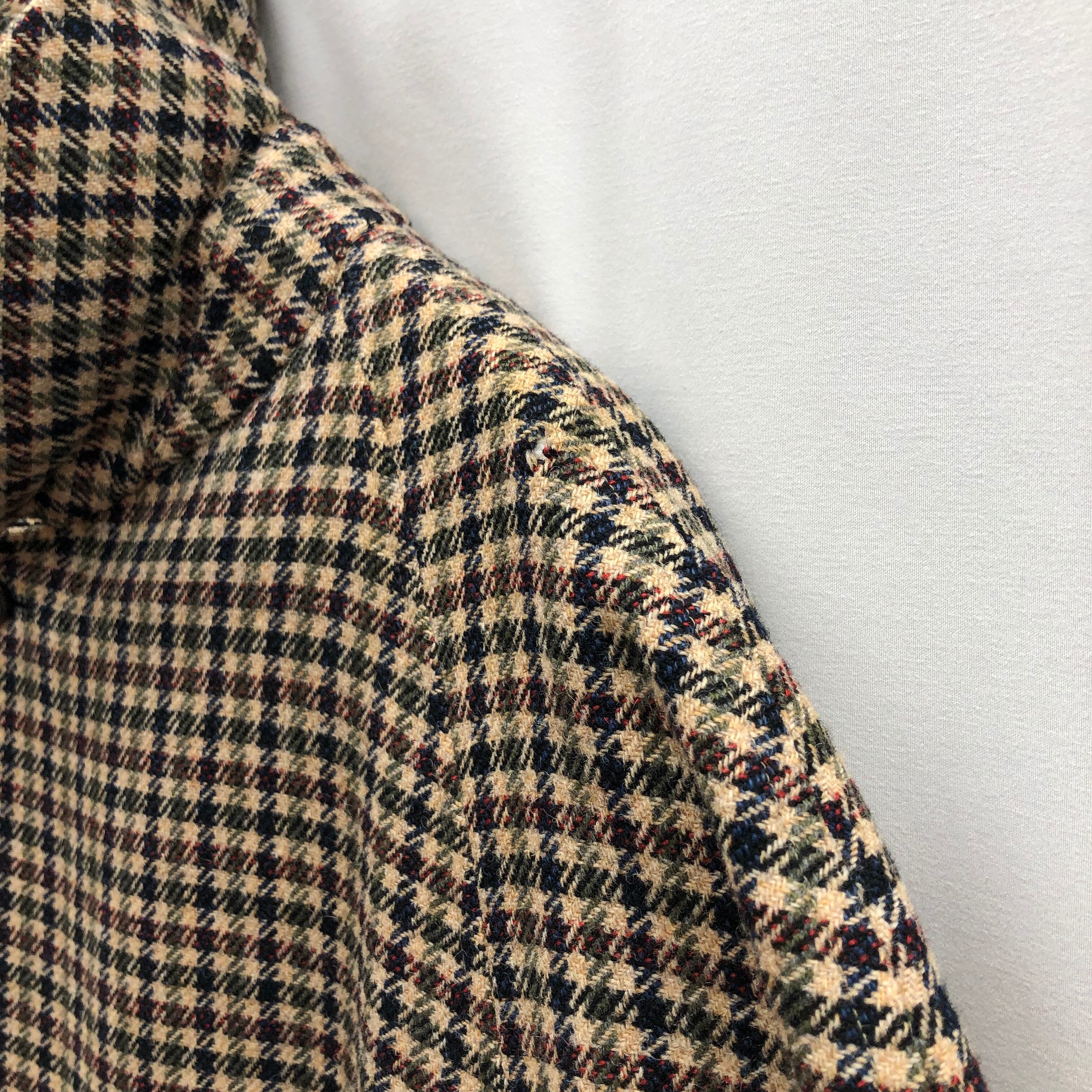 60s burberrys coat バーバリー burberry チェック コート ウール | no