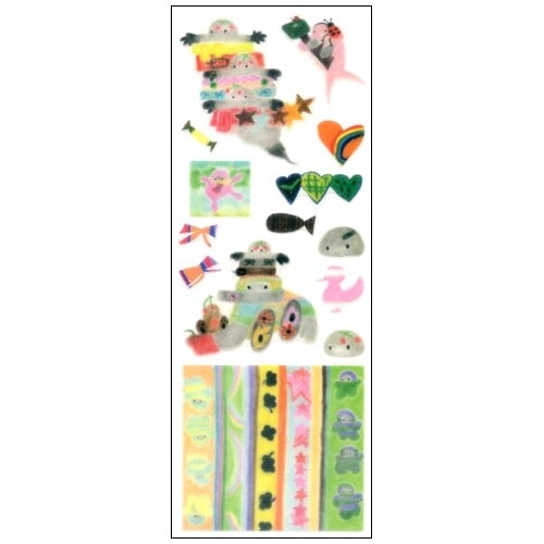 ラメ入りシール「オバケ」