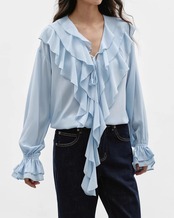 Romantic frilled long sleeve Blouse L0065