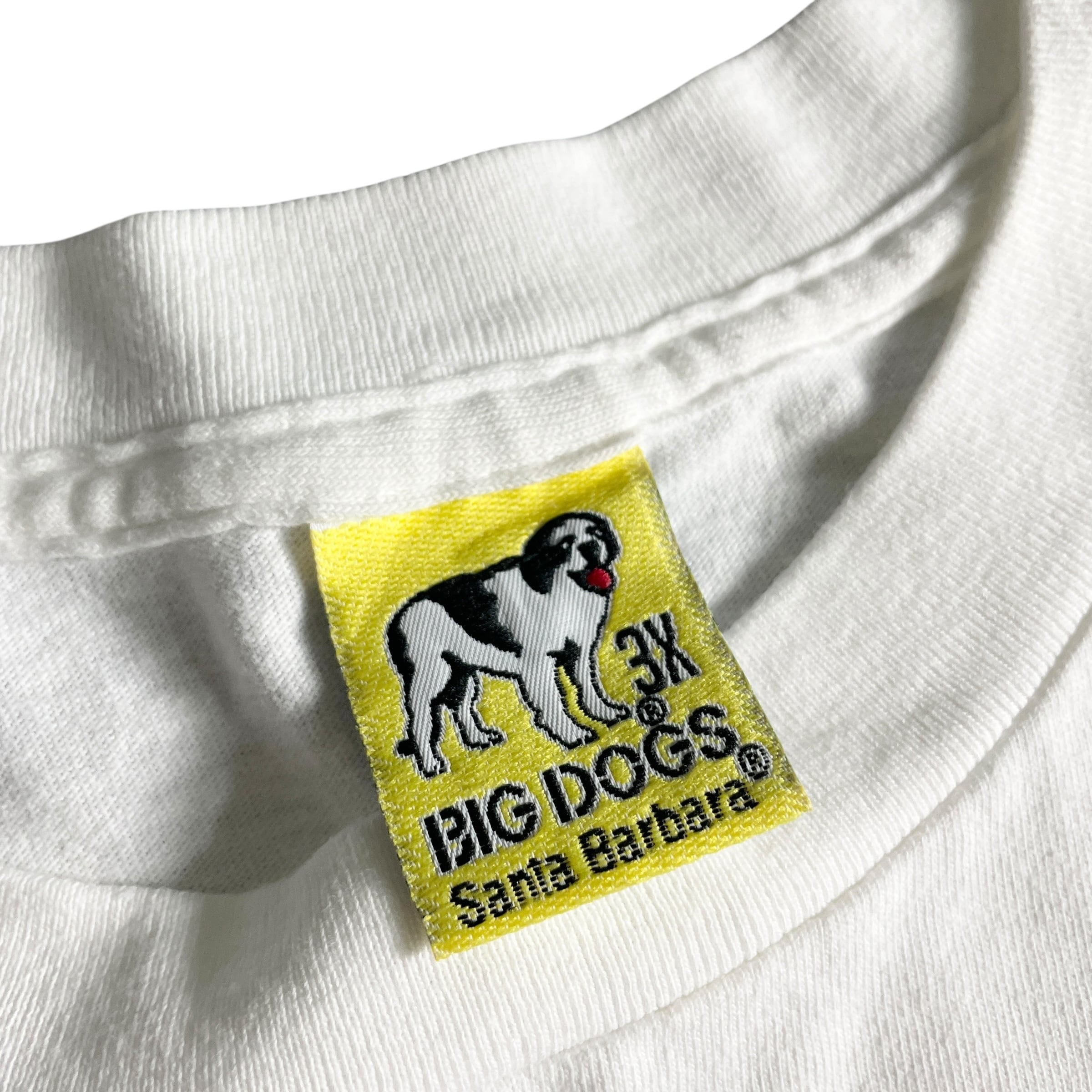 BiVO Tシャツ 古着 90s USA製 白 ビッグドッグ BIG DOG BiVO Tシャツ 古着 90s USA製 白 ビッグドッグ BIG DOG