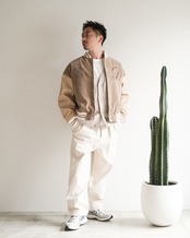 【#Re:room】DESERT CLUB SUEDE STADIUM JACKET［REJ138］