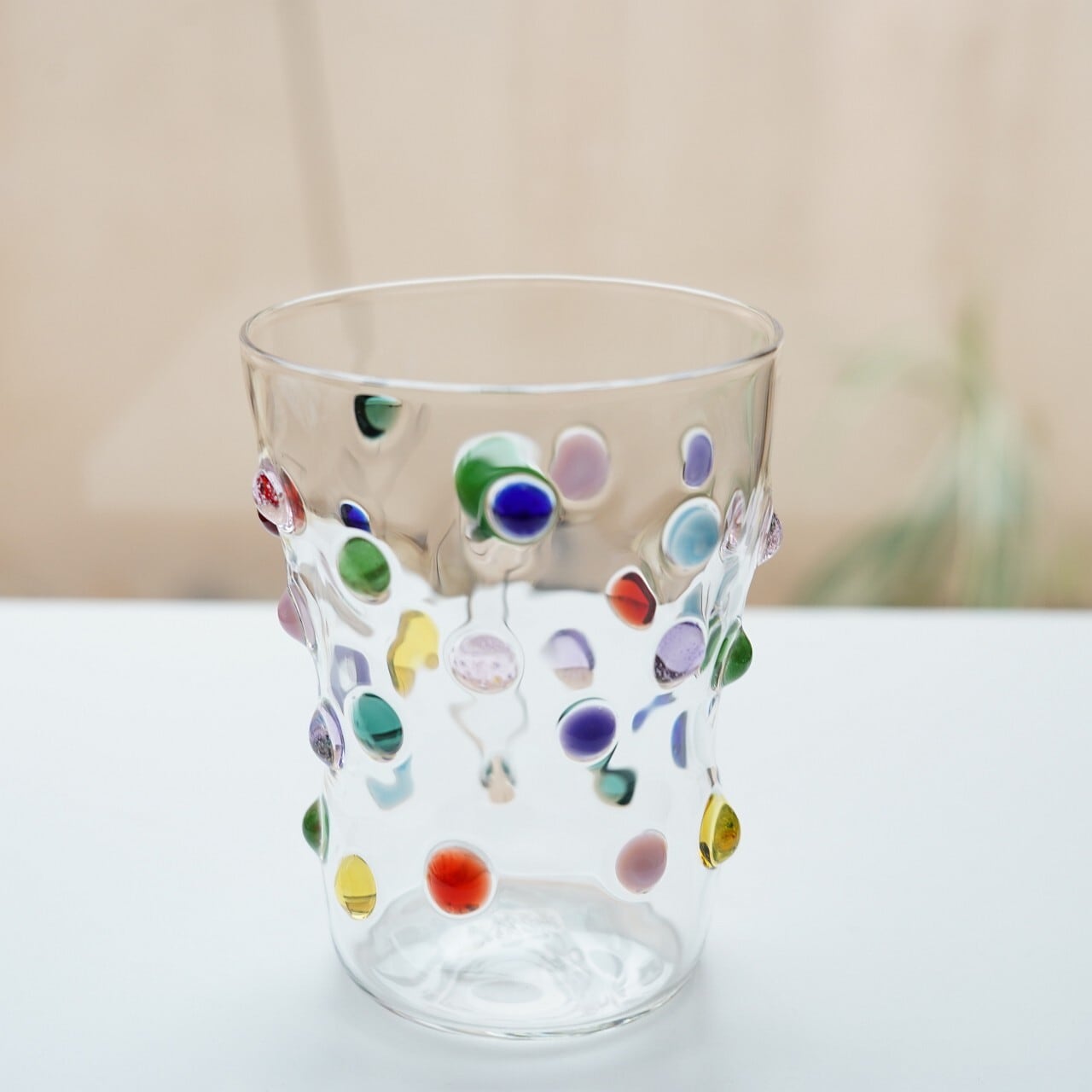 ★非売品★SHINee BOYS MEET U ハイタッチ会 A賞 ガラスコップ 竹川久仁子】耐熱ガラス ドットマグカップ T-25-A | ろにせら