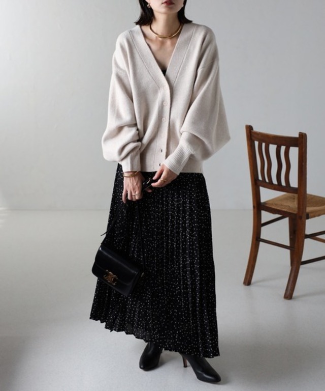 コクーンドルマンニットカーディガン