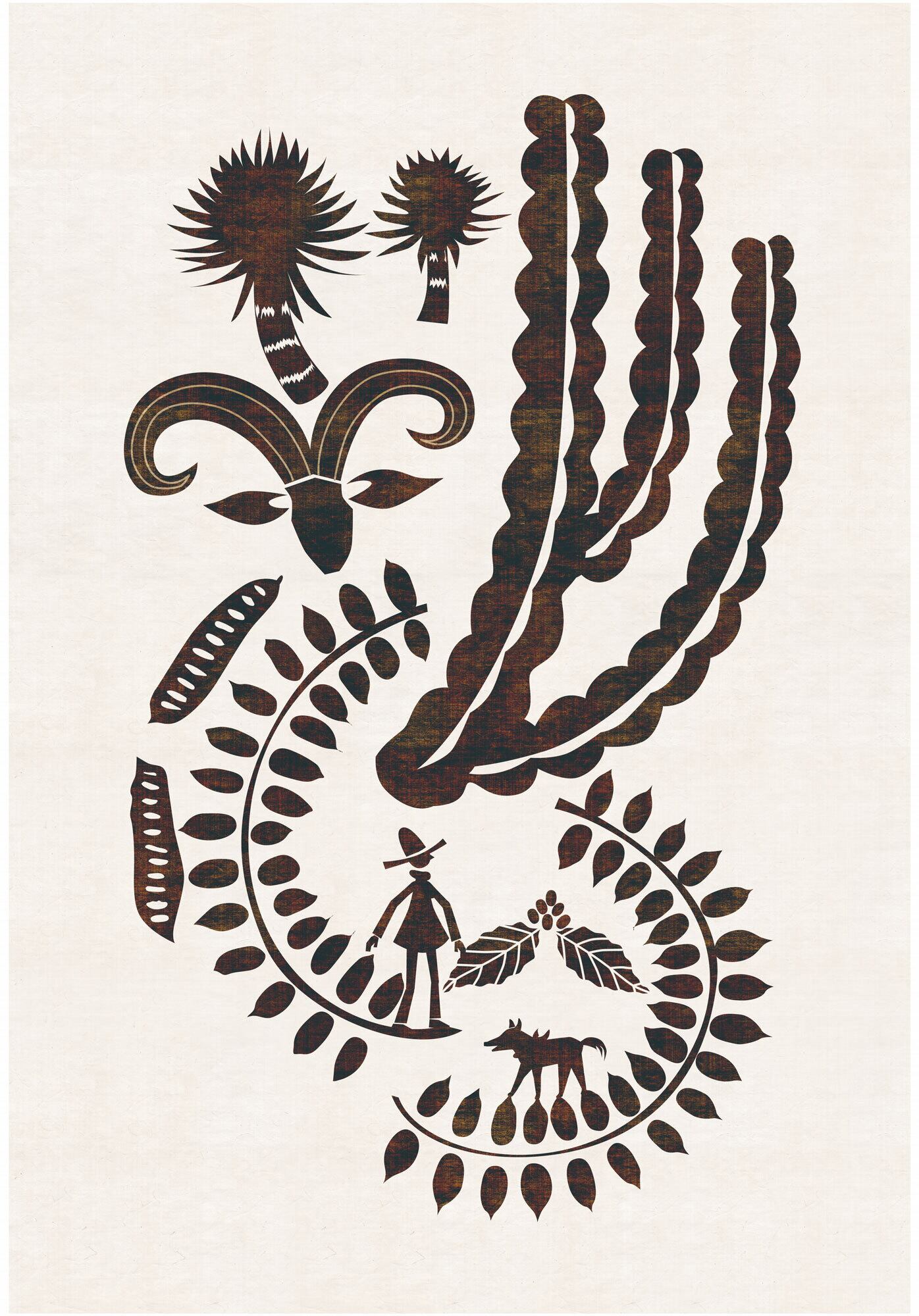 蒸しサンタ （スクエアフレーム付・サイン入り）蒸しサンタシリーズ